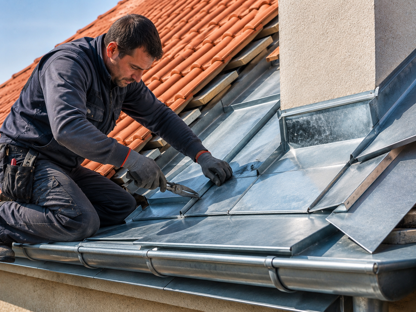 Travaux de zinguerie par M Jason Couverture